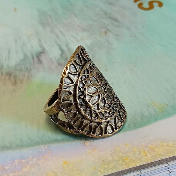*Clearance* Aztec Ring (Size 4.5) - Picture 5 of 7